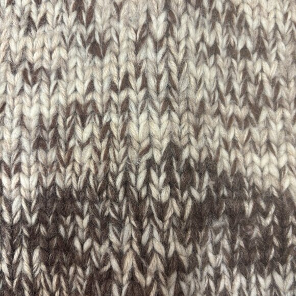 Vintage Handmade Sweater Medium Chunky Knit Button Up Collar Pocket Jumper Heavy - Picture 10 of 11